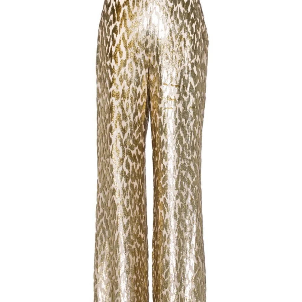 Simkhai- Gold Leopard Print Women's Pants